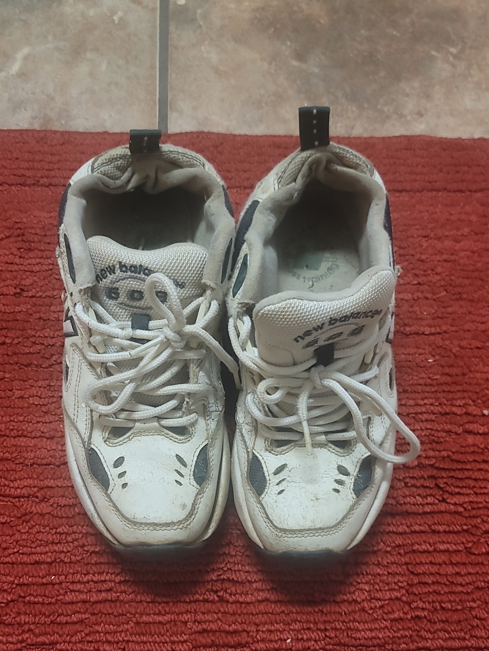 New Balance Kids White and Black Sneakers